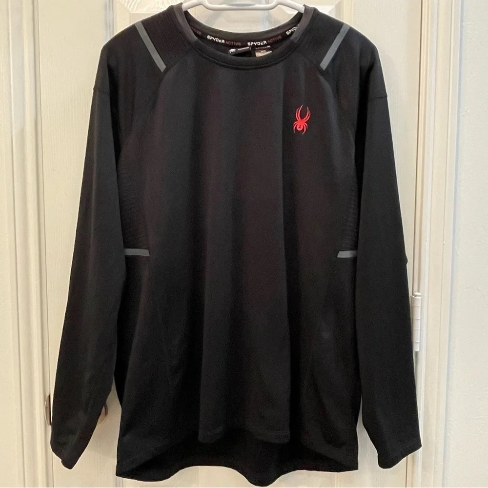 Spyder Active ProWeb Stretch Long Sleeve‎ Athletic Pullover Mens Medium